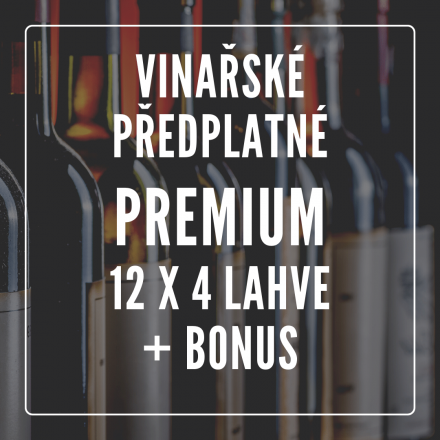 Vinařské předplatné PREMIUM - 12 MĚSÍCŮ